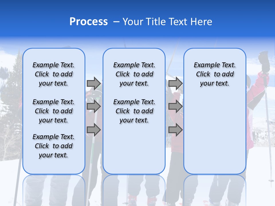 A Group Of People Standing On Top Of A Snow Covered Slope PowerPoint Template