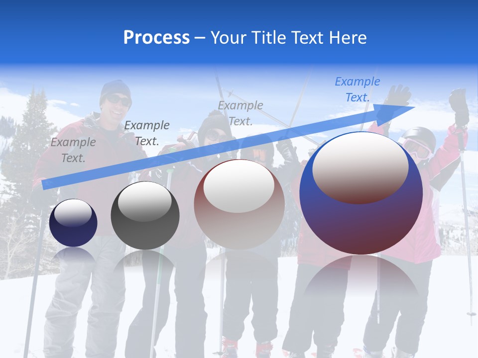 A Group Of People Standing On Top Of A Snow Covered Slope PowerPoint Template
