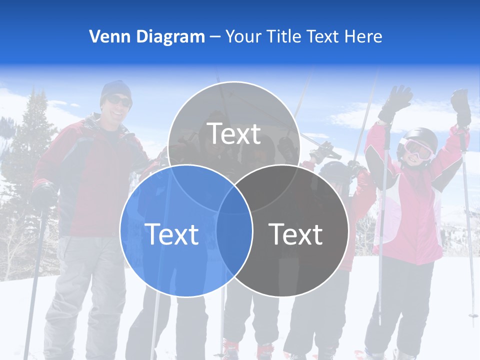 A Group Of People Standing On Top Of A Snow Covered Slope PowerPoint Template