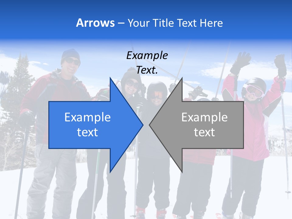 A Group Of People Standing On Top Of A Snow Covered Slope PowerPoint Template