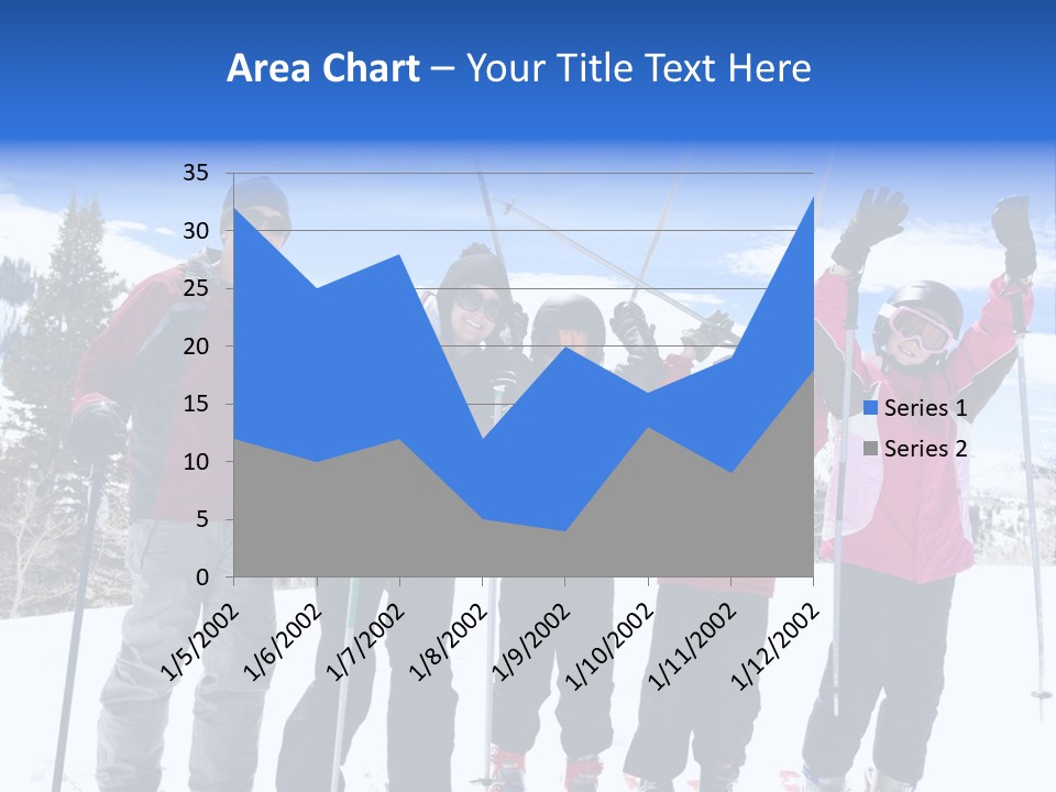 A Group Of People Standing On Top Of A Snow Covered Slope PowerPoint Template