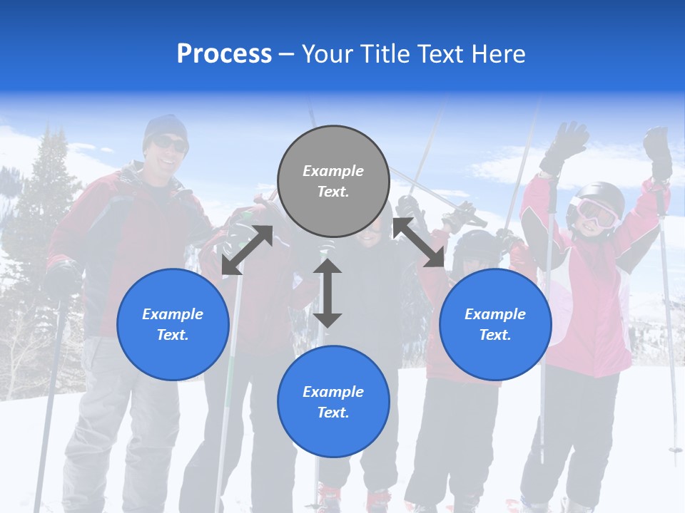 A Group Of People Standing On Top Of A Snow Covered Slope PowerPoint Template