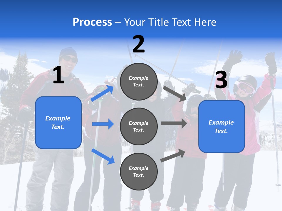A Group Of People Standing On Top Of A Snow Covered Slope PowerPoint Template