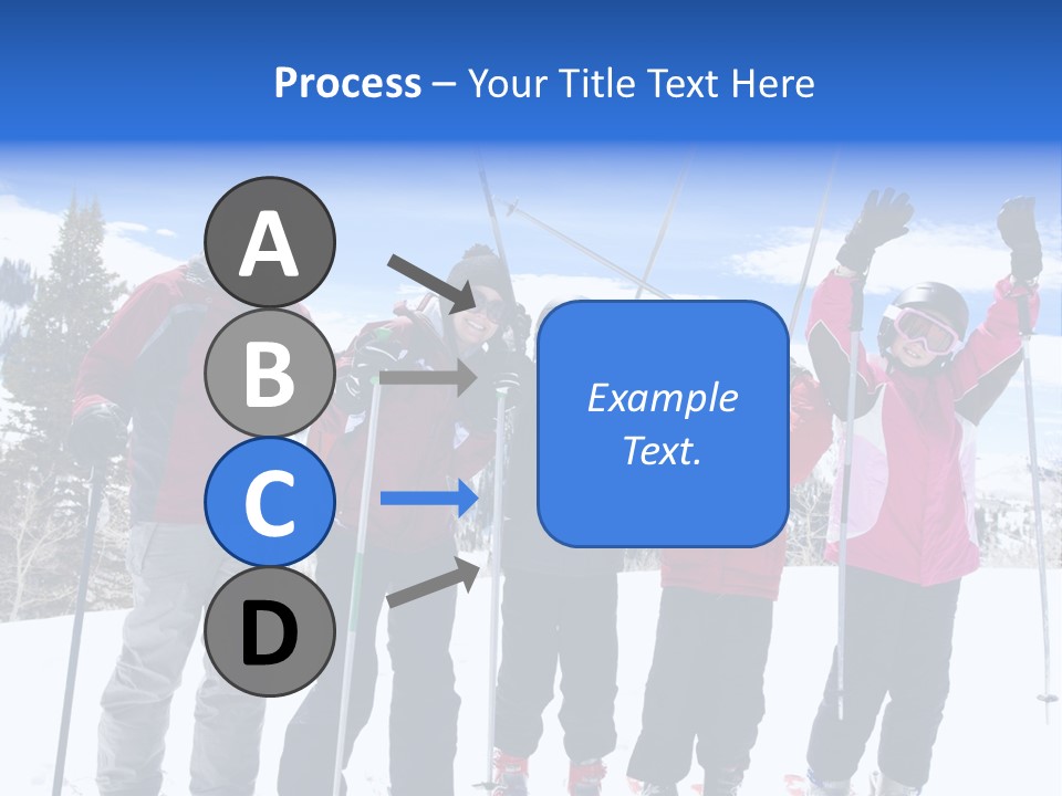A Group Of People Standing On Top Of A Snow Covered Slope PowerPoint Template
