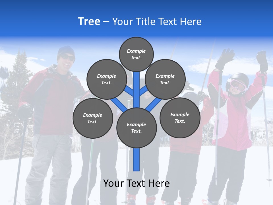 A Group Of People Standing On Top Of A Snow Covered Slope PowerPoint Template