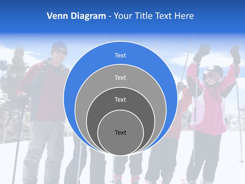 A Group Of People Standing On Top Of A Snow Covered Slope PowerPoint Template