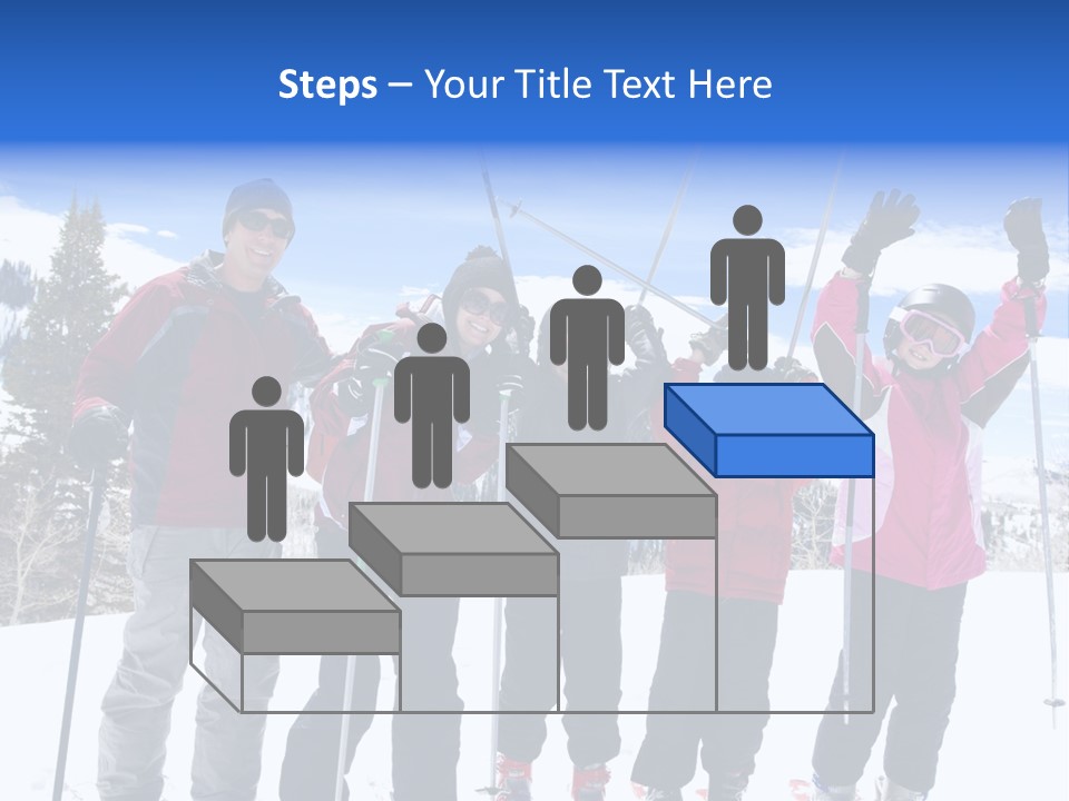 A Group Of People Standing On Top Of A Snow Covered Slope PowerPoint Template