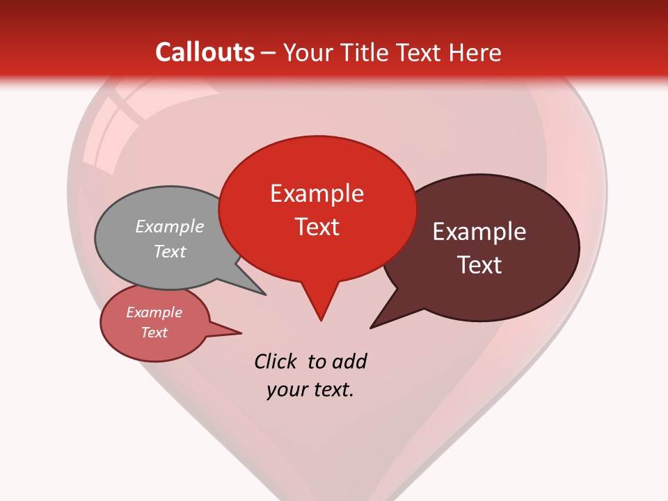 Glass Romance Valentine's Day PowerPoint Template