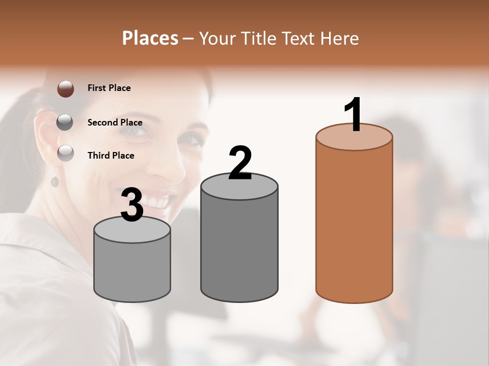 Cute Female Beauty PowerPoint Template