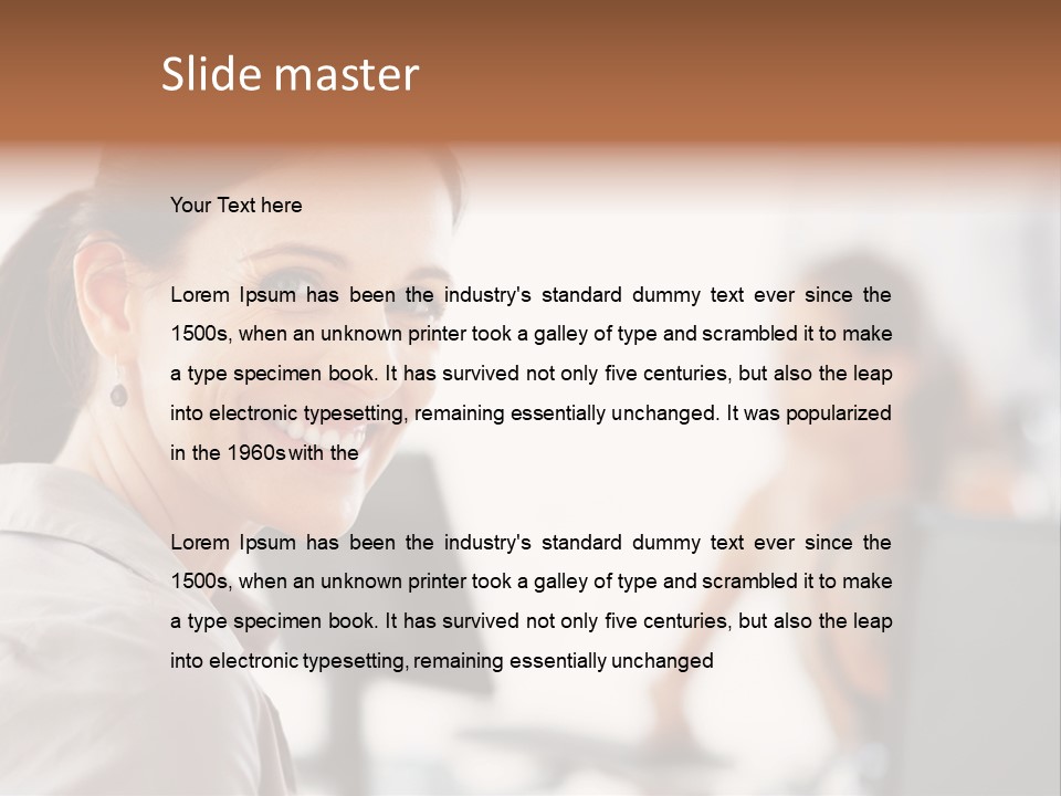 Cute Female Beauty PowerPoint Template