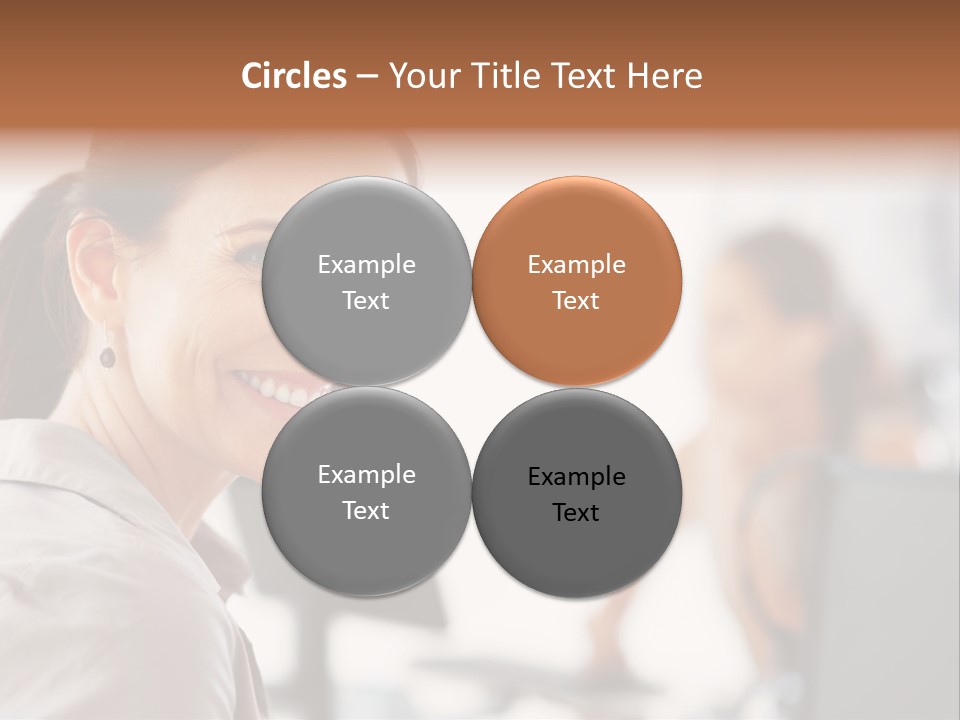 Cute Female Beauty PowerPoint Template