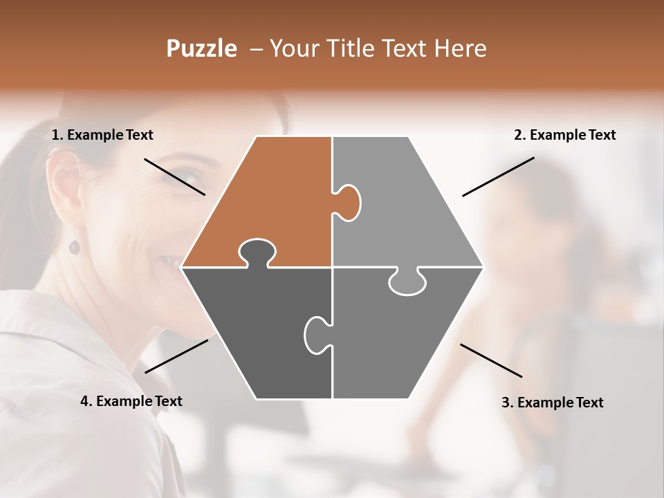 Cute Female Beauty PowerPoint Template