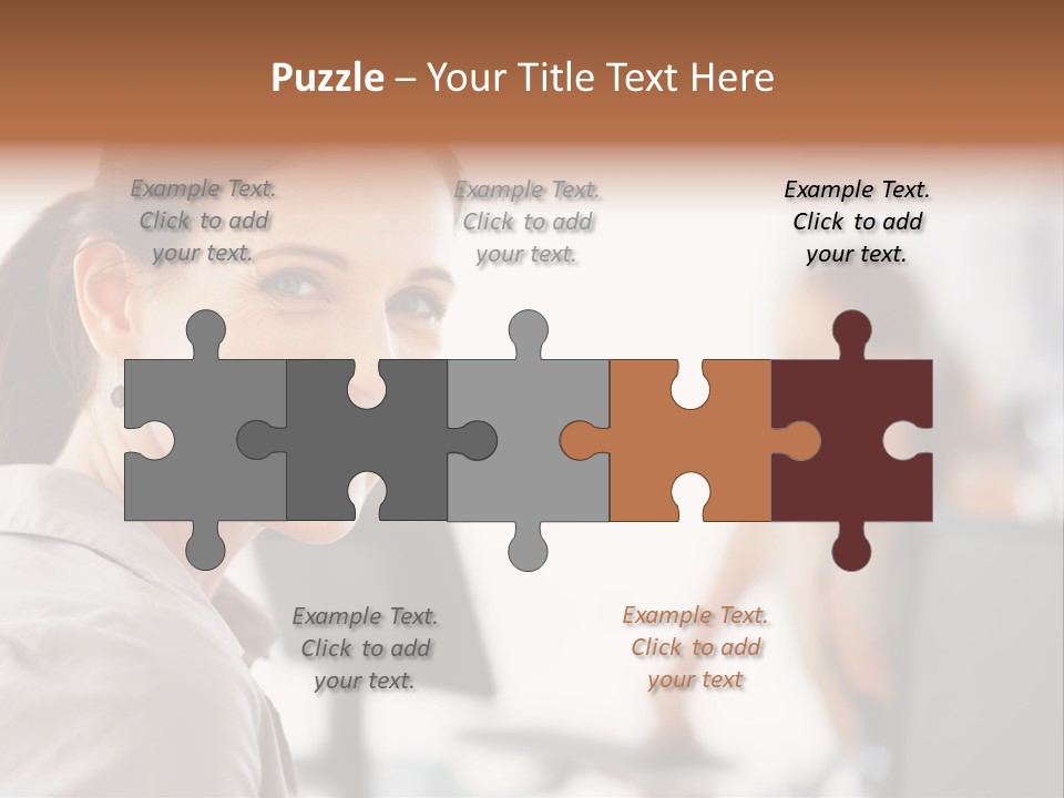 Cute Female Beauty PowerPoint Template