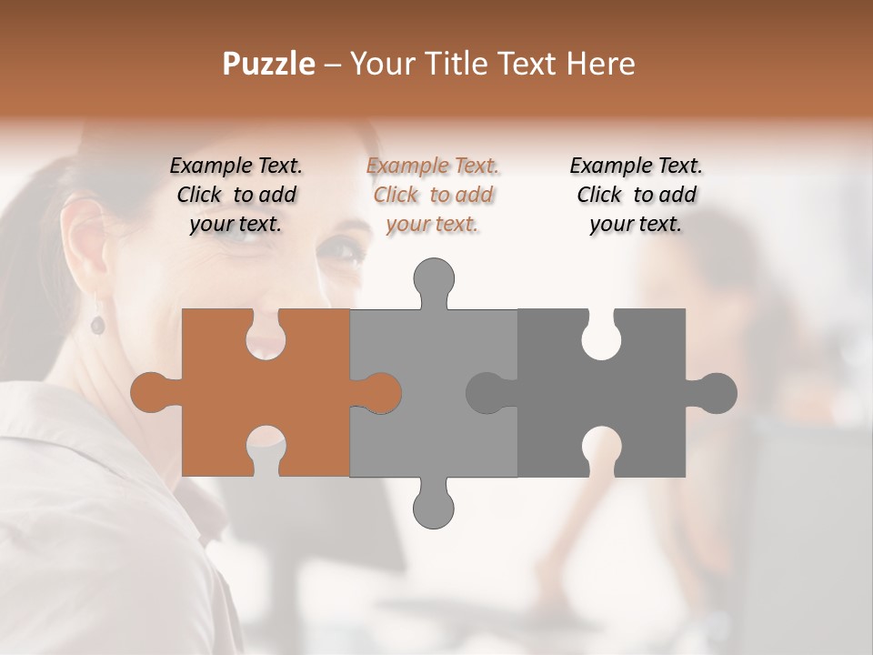 Cute Female Beauty PowerPoint Template