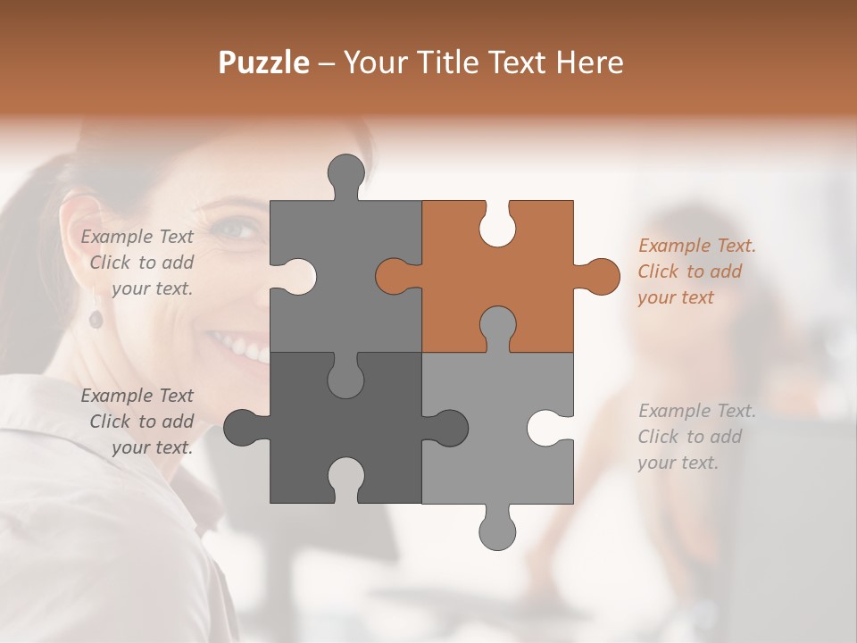 Cute Female Beauty PowerPoint Template