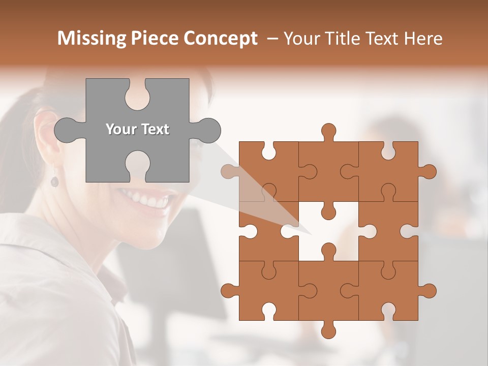 Cute Female Beauty PowerPoint Template