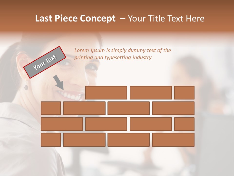 Cute Female Beauty PowerPoint Template