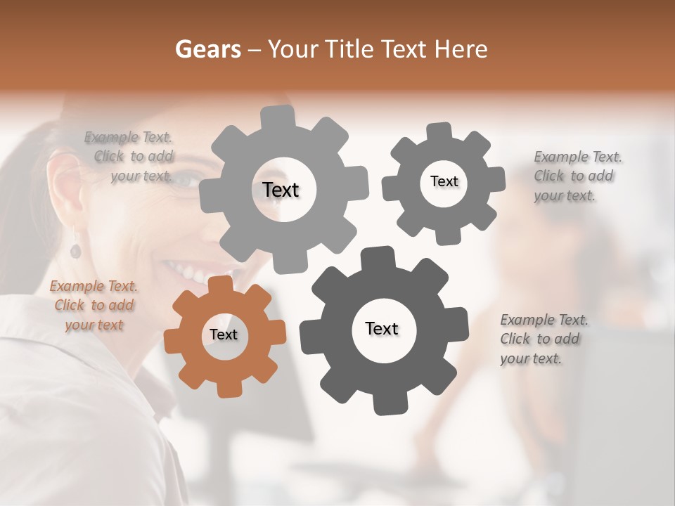 Cute Female Beauty PowerPoint Template