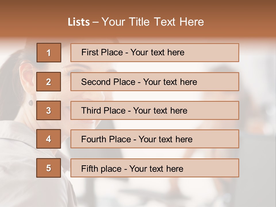 Cute Female Beauty PowerPoint Template
