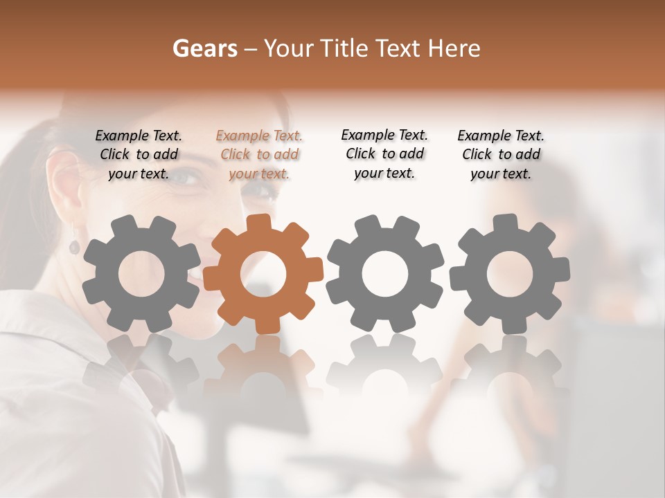 Cute Female Beauty PowerPoint Template