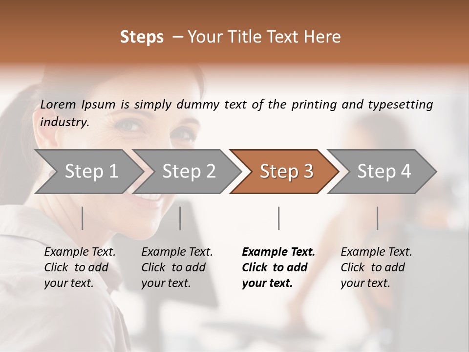 Cute Female Beauty PowerPoint Template