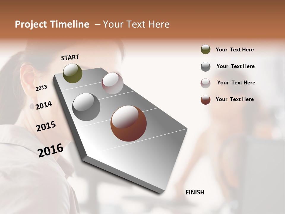 Cute Female Beauty PowerPoint Template