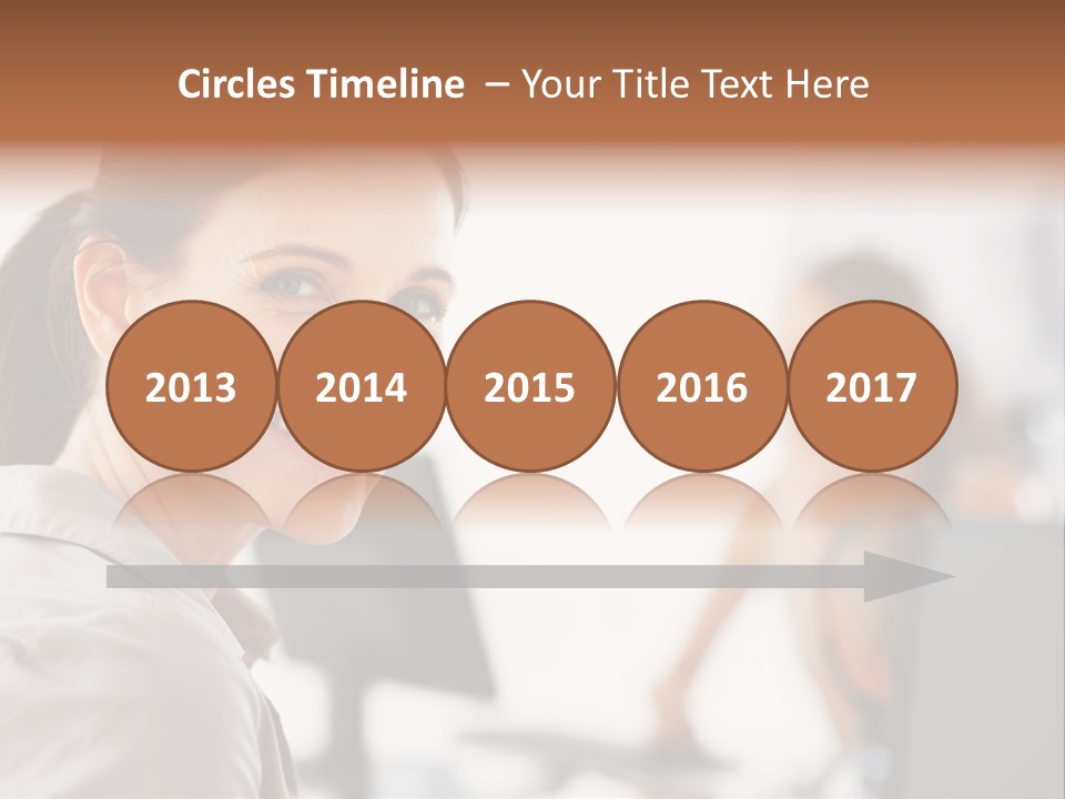 Cute Female Beauty PowerPoint Template