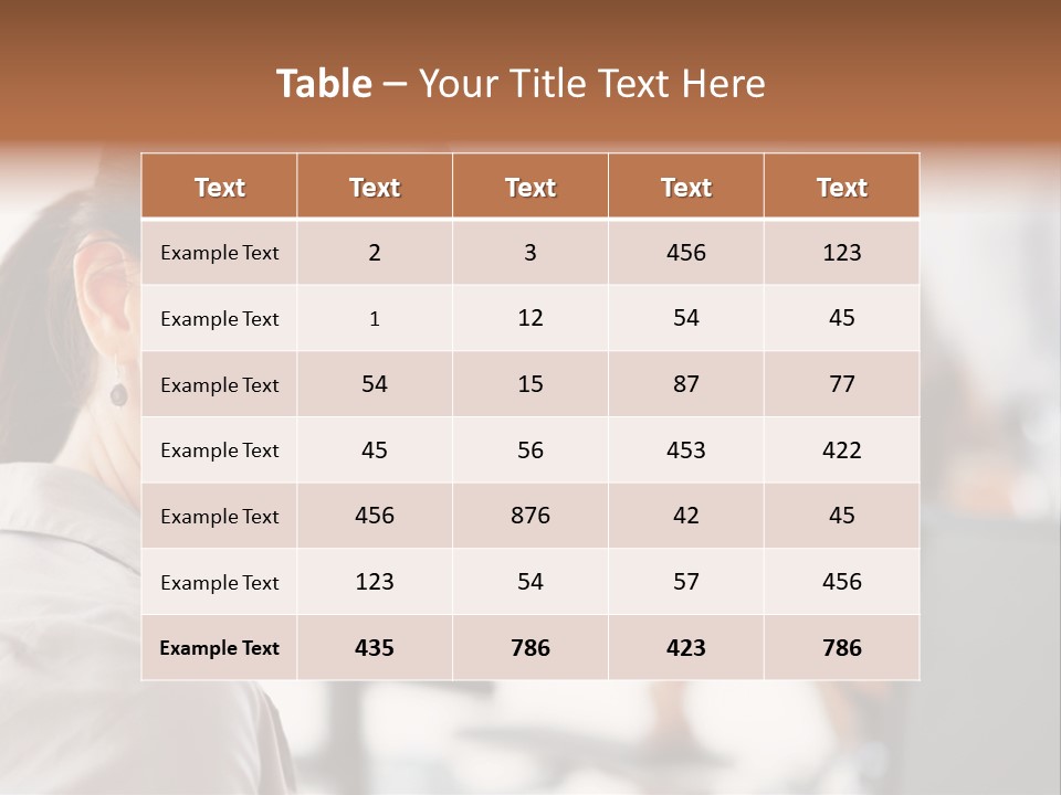 Cute Female Beauty PowerPoint Template