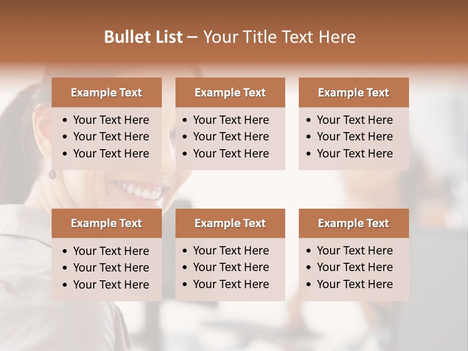 Cute Female Beauty PowerPoint Template