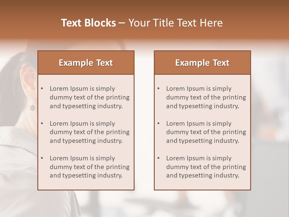 Cute Female Beauty PowerPoint Template