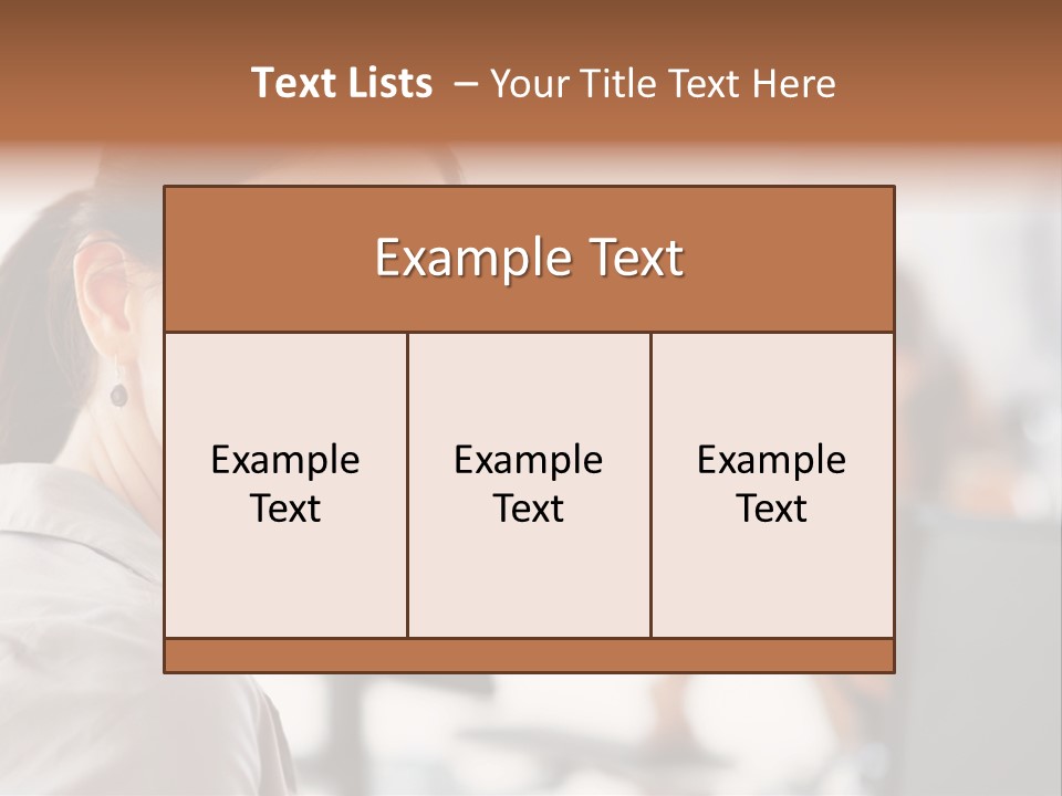 Cute Female Beauty PowerPoint Template
