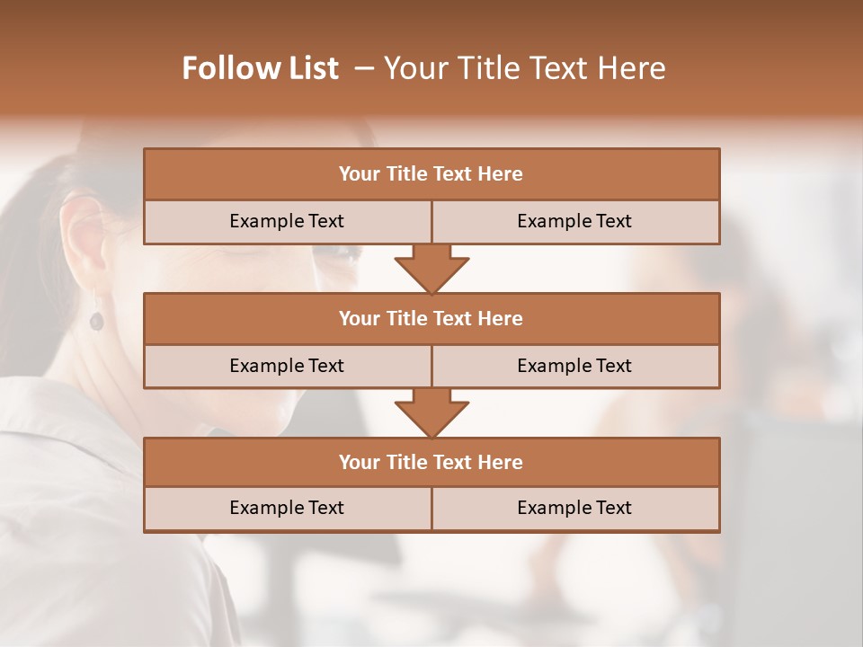 Cute Female Beauty PowerPoint Template