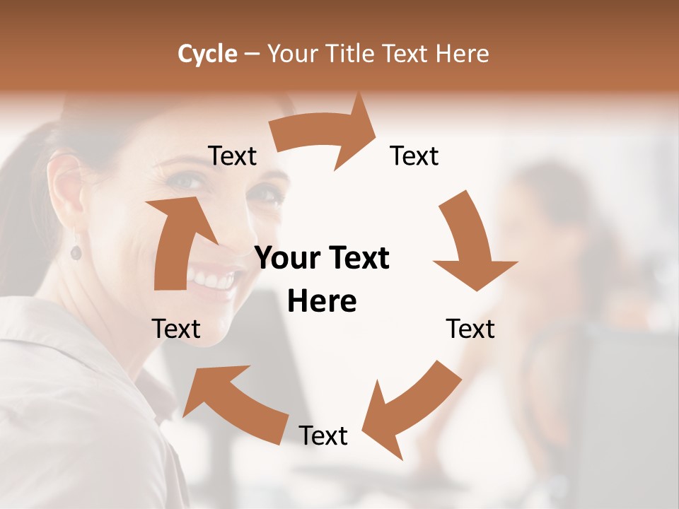 Cute Female Beauty PowerPoint Template