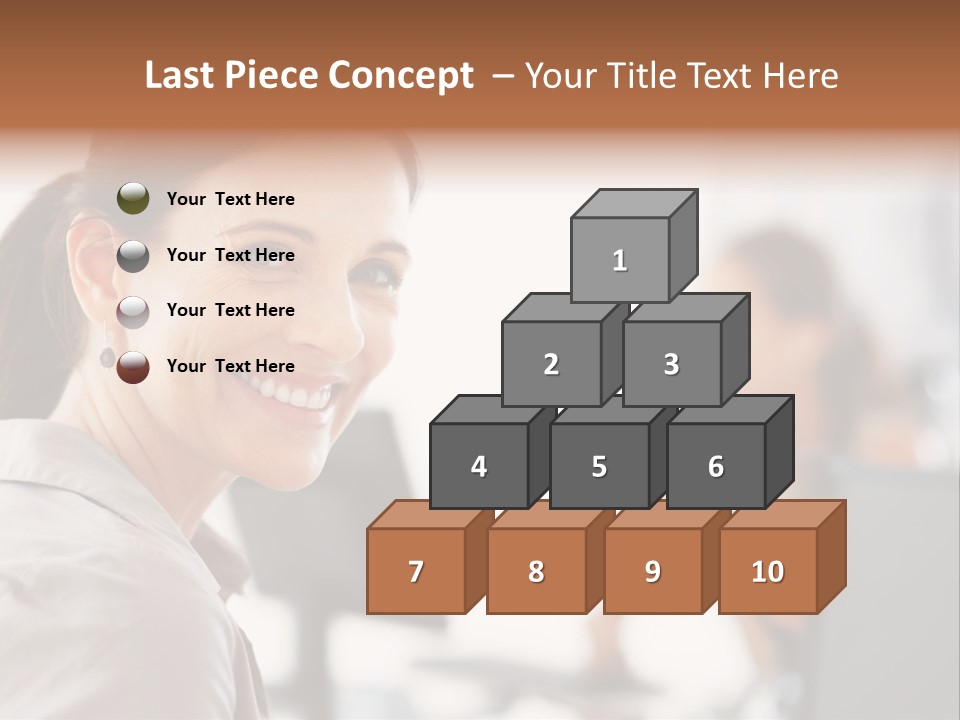 Cute Female Beauty PowerPoint Template