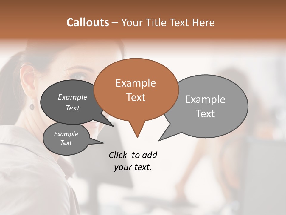 Cute Female Beauty PowerPoint Template