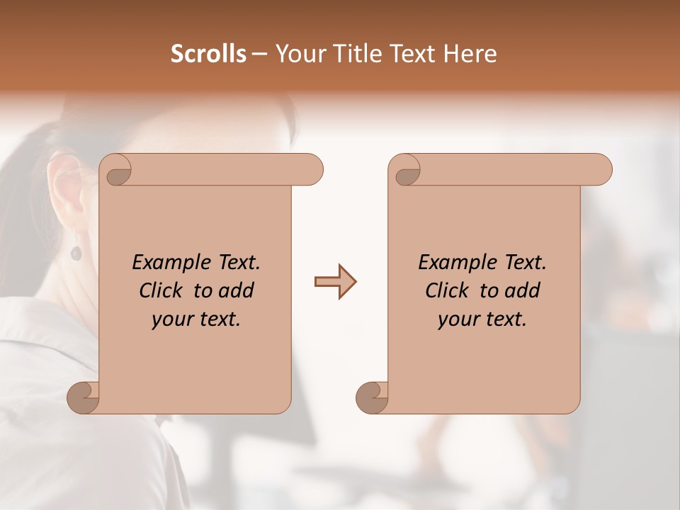 Cute Female Beauty PowerPoint Template