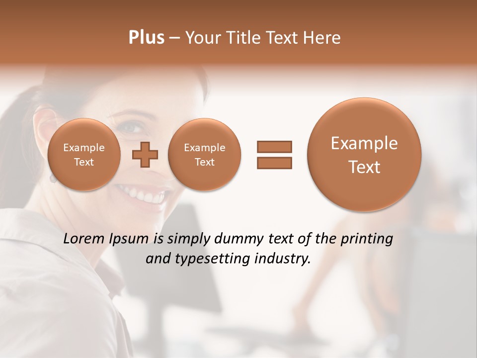 Cute Female Beauty PowerPoint Template