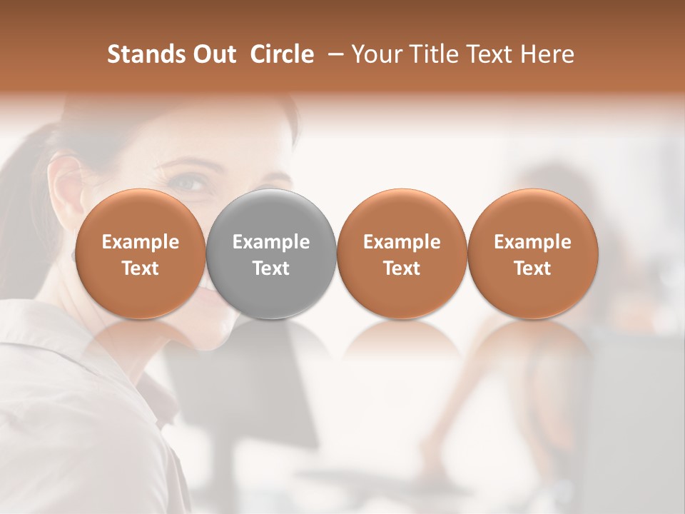 Cute Female Beauty PowerPoint Template