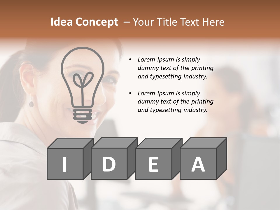 Cute Female Beauty PowerPoint Template