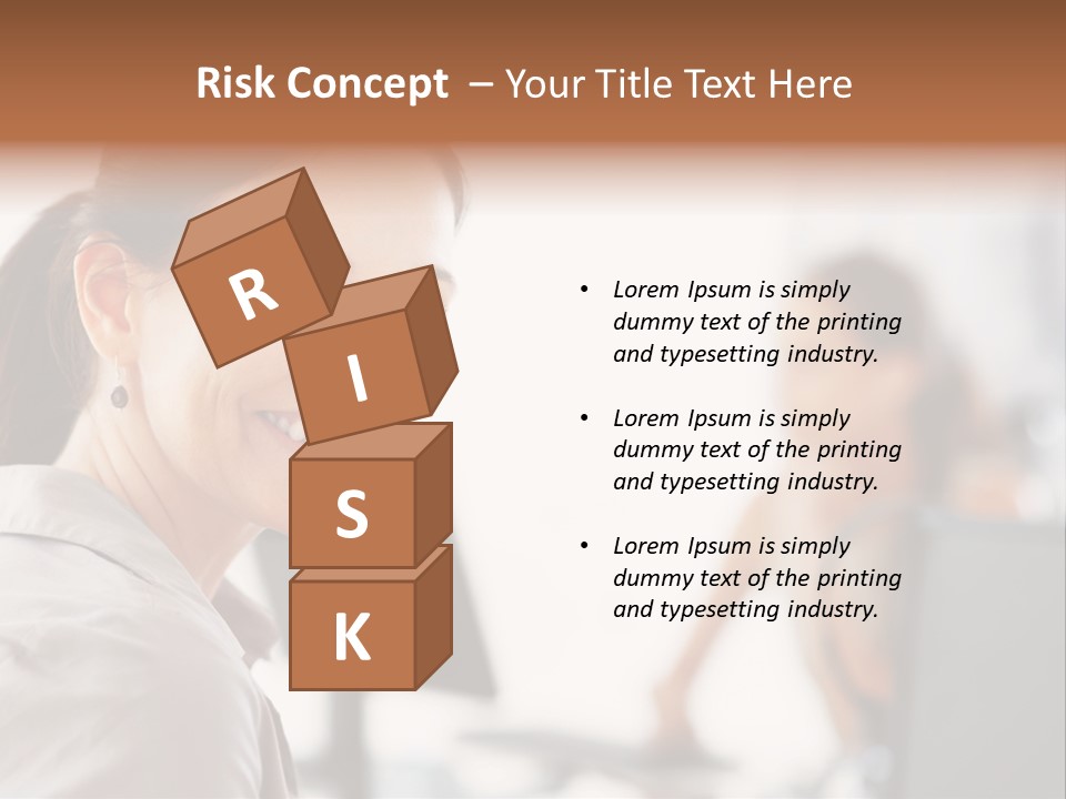 Cute Female Beauty PowerPoint Template