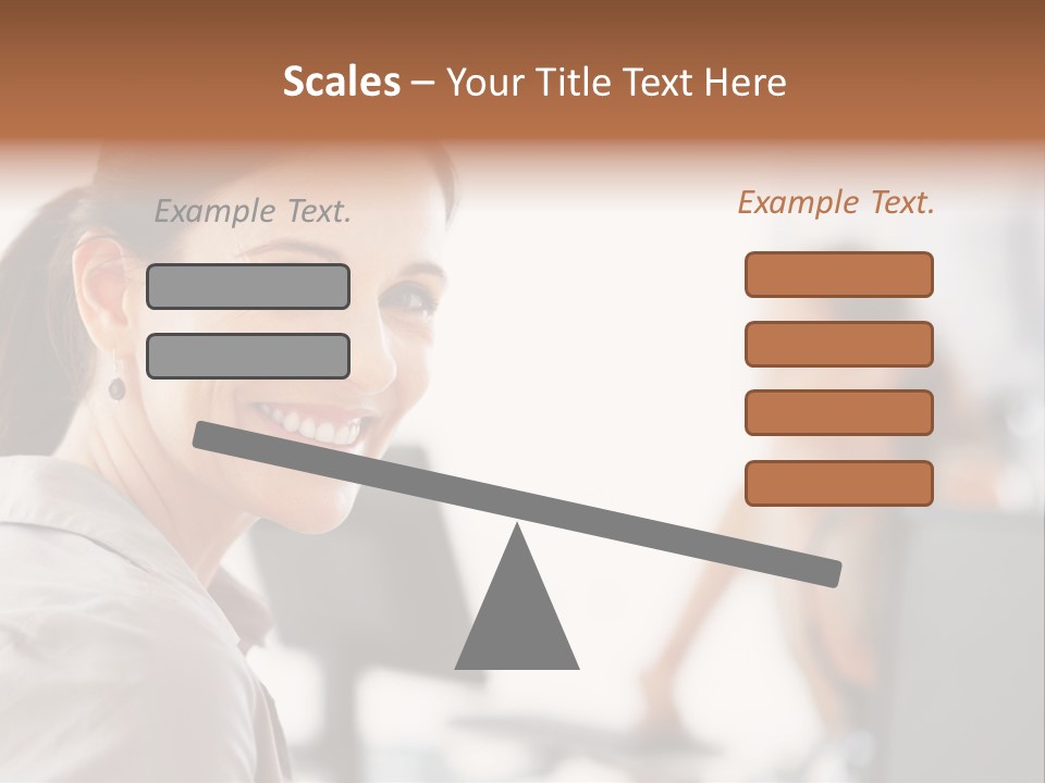 Cute Female Beauty PowerPoint Template
