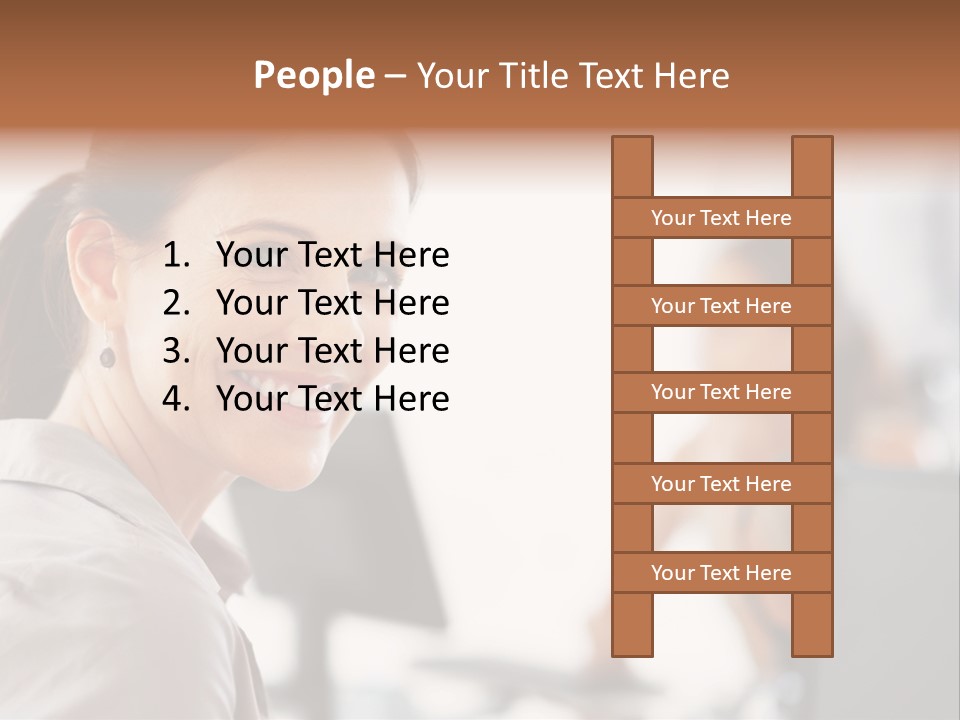 Cute Female Beauty PowerPoint Template