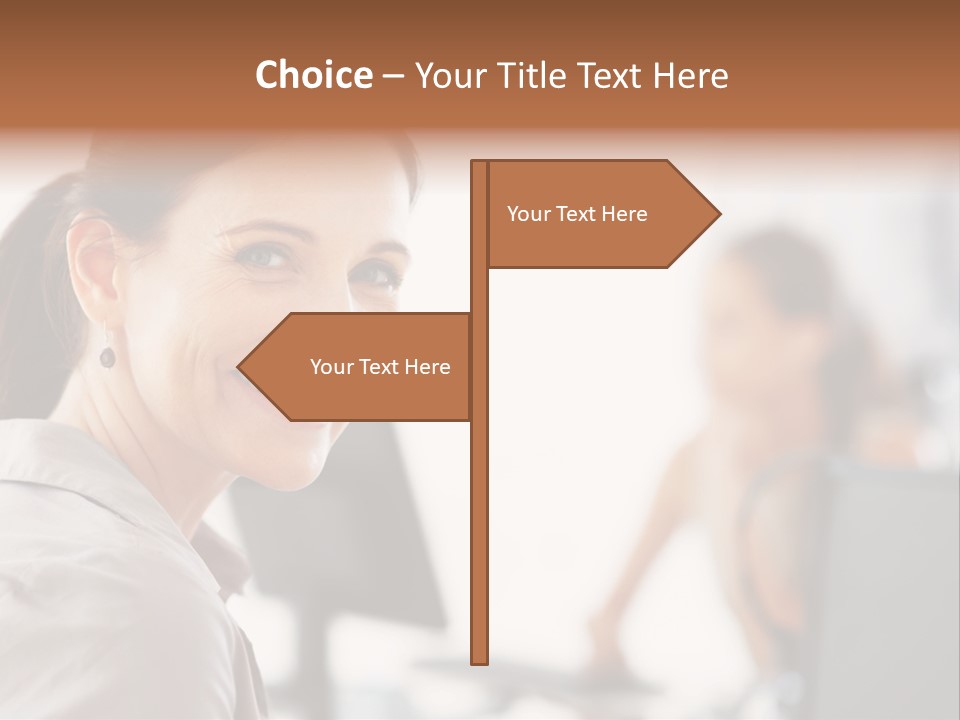 Cute Female Beauty PowerPoint Template