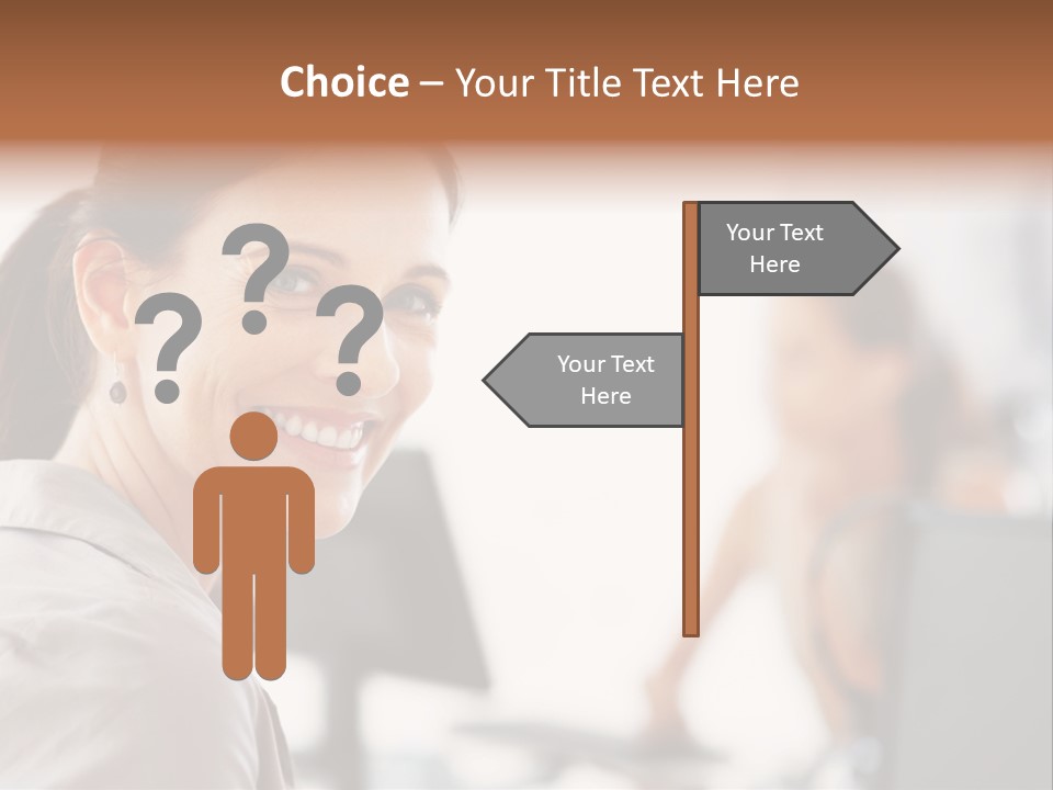 Cute Female Beauty PowerPoint Template