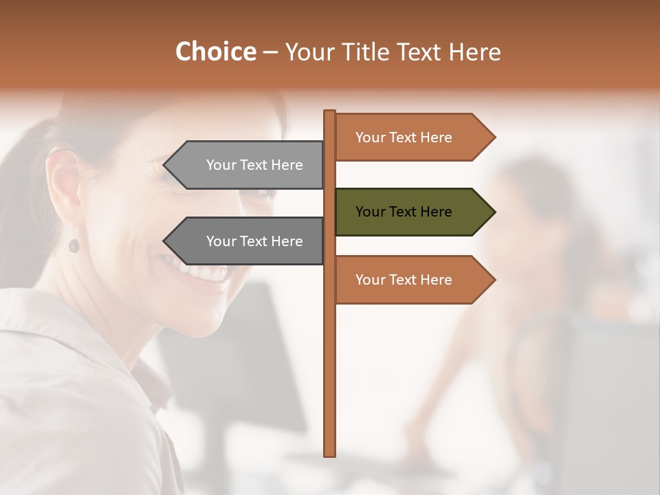 Cute Female Beauty PowerPoint Template