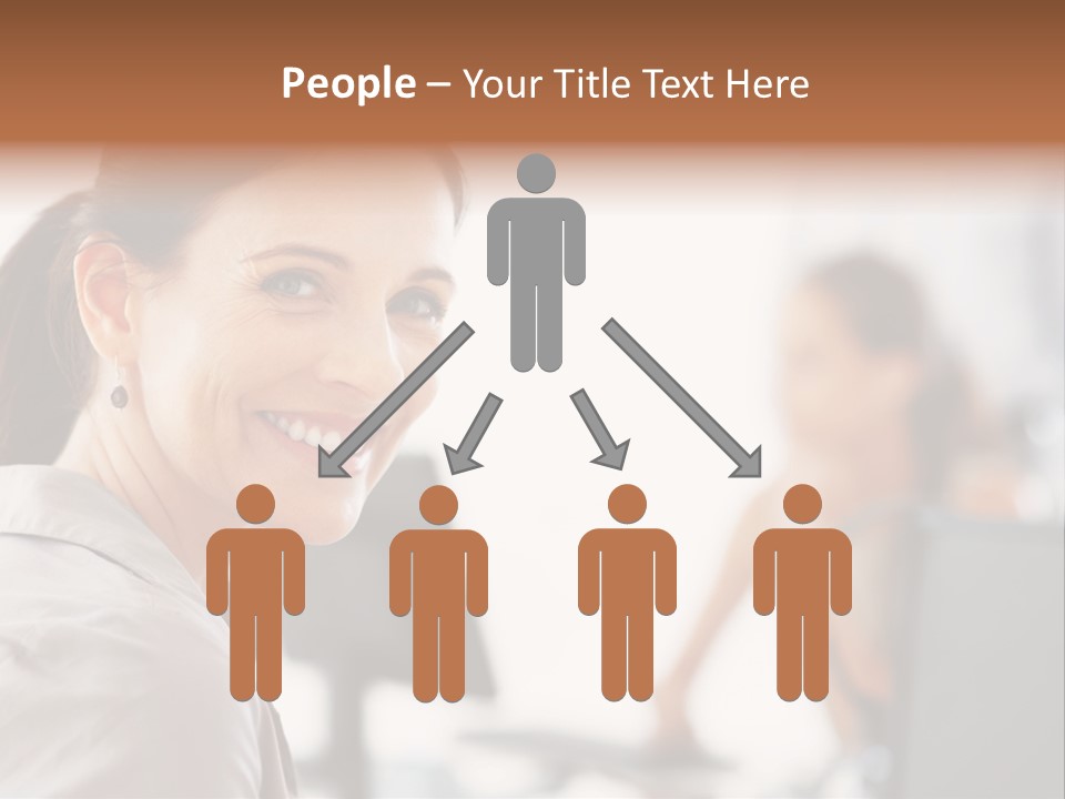 Cute Female Beauty PowerPoint Template