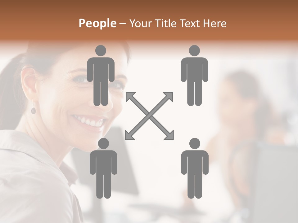 Cute Female Beauty PowerPoint Template