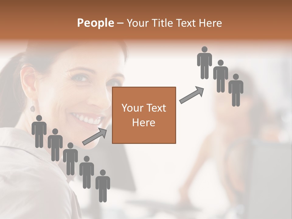 Cute Female Beauty PowerPoint Template