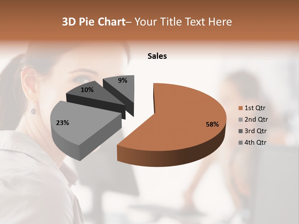 Cute Female Beauty PowerPoint Template