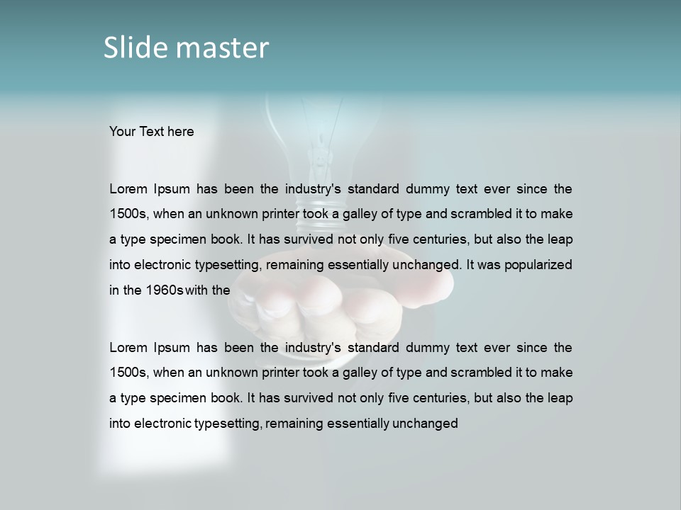 Think Isolated Power PowerPoint Template